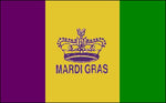 Mardi Gras Flag w/ Seal  36"x 60"