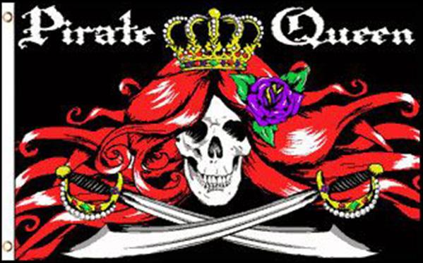 Pirate Flag The Queen 36"x 60"
