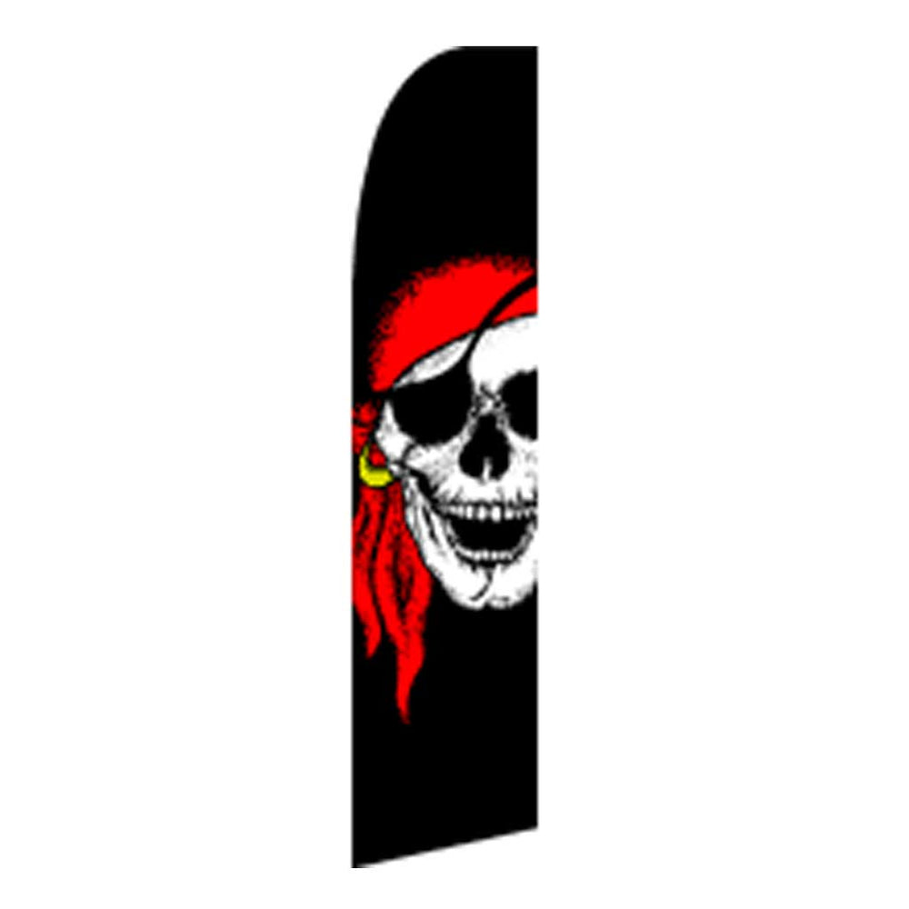 Pirate Bandana Feather Banner 11.5'x2.5'