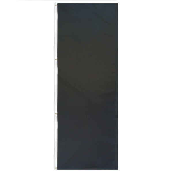 Banner, solid colour, Black 3'x8'