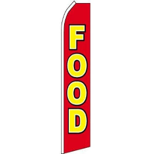 Food Feather Banner 11.5'x2.5'