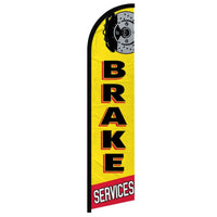 Feather Flags - Auto & Vehicle - Auto Brakes - Black/Yellow - 11.5'x2.5'
