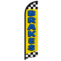 Feather Flags - Auto & Vehicle - Auto Brakes - Blue/Yellow - 11.5'x2.5'