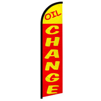 Feather Flags - Auto & Vehicle - Auto Oil Change - Yellow/Red - 11.5'x2.5'