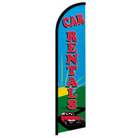 Feather Flags - Auto & Vehicle - Auto Rentals - Standard - 11.5'x2.5'