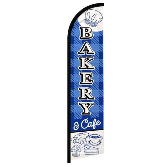 Feather Flags - Food & Drink - Bakery - White/Blue - 11.5'x2.5'