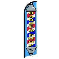 Feather Flags - Business & Local Services - Barber Shop, pole - Standard - 11.5'x2.5'