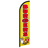 Feather Flags - Food & Drink - Burgers - Standard - 11.5'x2.5'