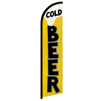 Feather Flags - Food & Drink - Cold Beer - Standard - 11.5'x2.5'