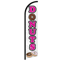 Feather Flags - Food & Drink - Donuts - White - 11.5'x2.5'