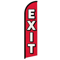 Feather Flags - Directional & General Use - Exit - Standard - 11.5'x2.5'