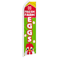 Feather Flags - Food & Drink - Farm Fresh Eggs - Standard - 11.5'x2.5'