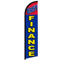 Feather Flags - Business & Local Services - Finance Easy - Yellow/Blue - 11.5'x2.5'