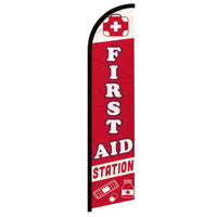 Feather Flags - Business & Local Services - First Aid - Standard - 11.5'x2.5'
