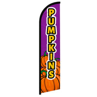 Feather Flags - Halloween - Halloween Pumpkins - Purple - 11.5'x2.5'