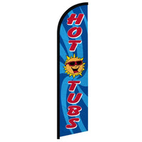 Feather Flags - Business & Local Services - Hot Tubs - Standard - 11.5'x2.5'