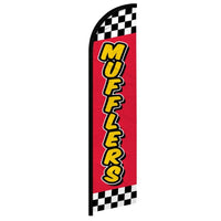 Feather Flags - Auto & Vehicle - Mufflers - Checker - 11.5'x2.5'