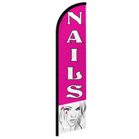 Feather Flags - Business & Local Services - Nails - Standard - 11.5'x2.5'