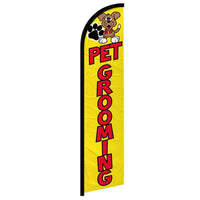 Feather Flags - Business & Local Services - Pet Grooming - Standard - 11.5'x2.5'