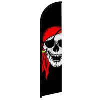 Feather Flags - Directional & General Use - Pirate/red bandana - Standard - 11.5'x2.5'