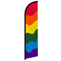 Feather Flags - Directional & General Use - Rainbow - Standard - 11.5'x2.5'