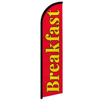 Feather Flags - Food & Drink - Restaurant Breakfast - Standard - 11.5'x2.5'