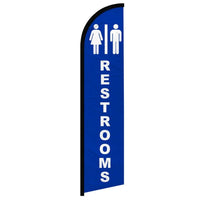 Feather Flags - Directional & General Use - Restrooms - Standard - 11.5'x2.5'