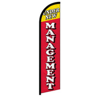 Feather Flags - Retail & Promotions - Under New Management - Standard - 11.5'x2.5'