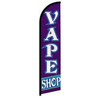 Feather Flags - Business & Local Services - Blade-Vape - Purple - 11.5'x2.5'