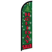 Feather Flags - Christmas - Xmas Holiday Sale - Red/Green - 11.5'x2.5'