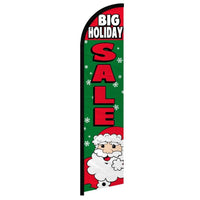 Feather Flags - Christmas - Xmas Sale Santa - Red/Green - 11.5'x2.5'