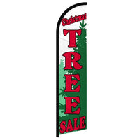 Feather Flags - Christmas - Xmas Tree - Red/Green - 11.5'x2.5'