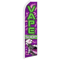 Blade Flags - Business & Local Services - Blade-Vape - Purple/Green - 11.5'x2.5'