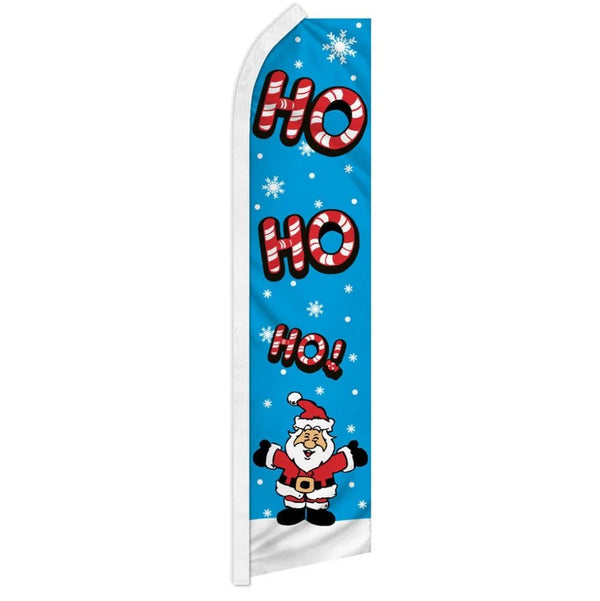 Blade Flags - Christmas - Xmas Ho Ho - Blue - 11.5'x2.5'