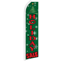 Blade Flags - Christmas - Xmas Holiday Sale - Red/Green - 11.5'x2.5'
