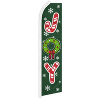 Blade Flags - Christmas - Xmas Joy - Candy Cane - 11.5'x2.5'