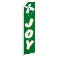 Blade Flags - Christmas - Xmas Joy - White/Green - 11.5'x2.5'