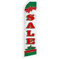 Blade Flags - Christmas - Xmas Sale - Red/White - 11.5'x2.5'