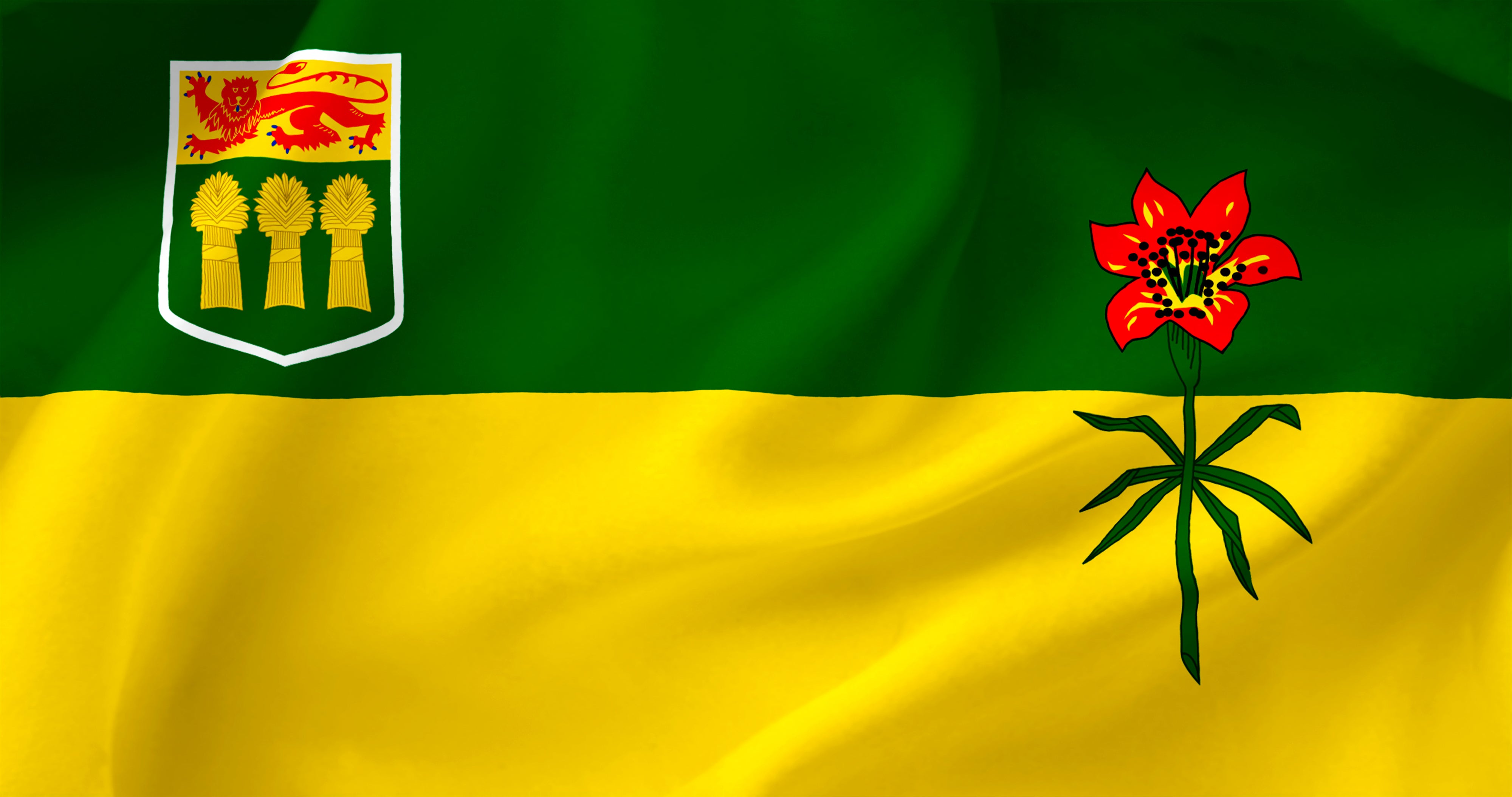 Saskatchewan Flags Printed nylon