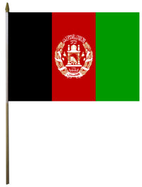 12x18 Afghanistan desk flag with wooden dowel