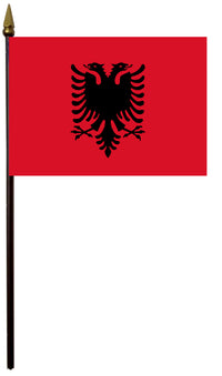 Albania flag size comparison