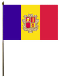 Andorra flag close-up view