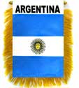 Argentina flag close-up view