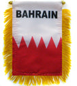 Bahrain flag close-up view