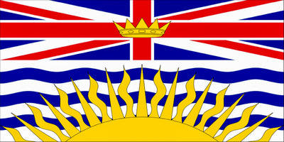 British Columbia Flags printed nylon