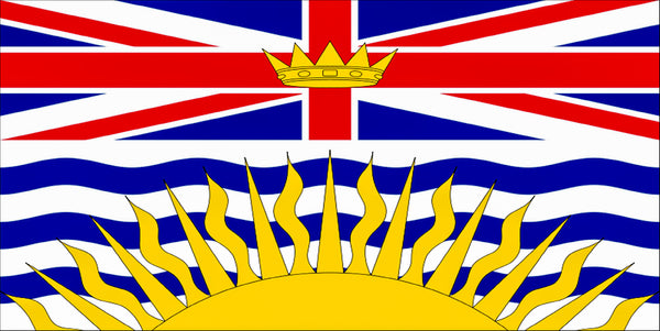 British Columbia Flags Printed Nylon Flag