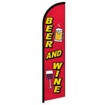 Feather banner, 11.2'x2.5' Beer and Wine
