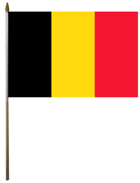 Belgium flag close-up view