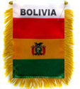 Bolivia w/seal Flag - detail view