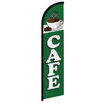 Feather banner, 11.2'x2.5' Cafe